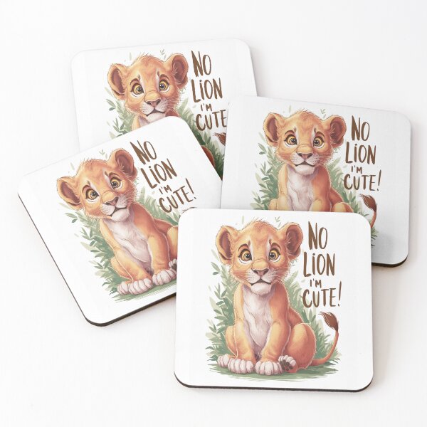 Item preview, No Lion I'm Cute  designed and sold by FanaticB.
