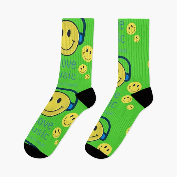 Item preview, 90s Nostalgia Retro Dance Techno Music with Retro Iconic Smileys Themed designed and sold by MyxDes.