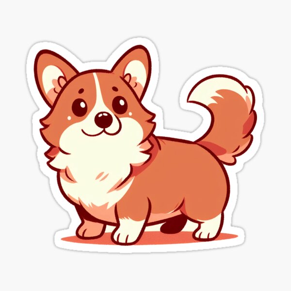 Item preview, Corgi Sticker designed and sold by SparroCreative.