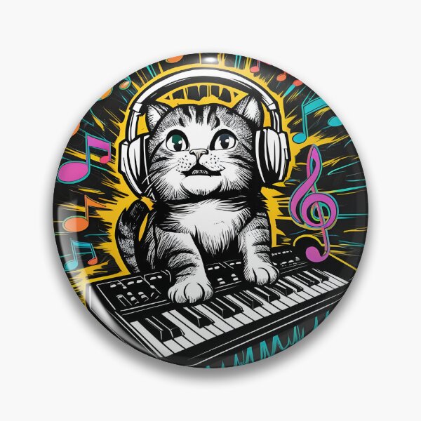 Aperçu de l'œuvre Synthé Cat Jam créée et vendue par DIUMERI.