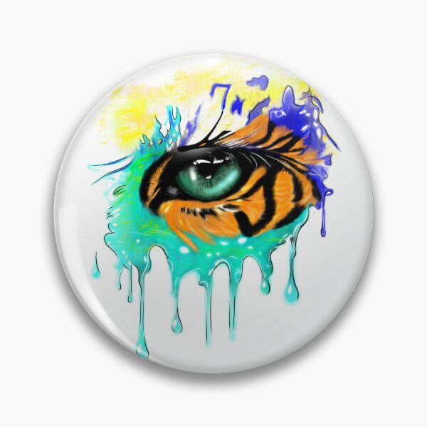 Item preview, Colorful eye of the tiger designed and sold by MeliiisandreArt.
