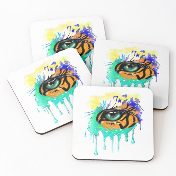 Item preview, Colorful eye of the tiger designed and sold by MeliiisandreArt.