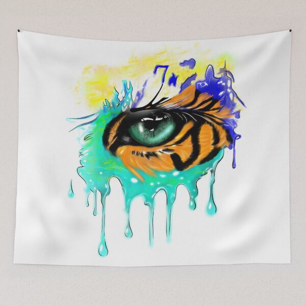 Item preview, Colorful eye of the tiger designed and sold by MeliiisandreArt.