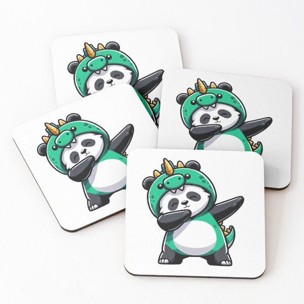 Item preview, Adorable Dabbing Panda in Dinosaur Costume - Perfect for Fun and Fantasy Lovers designed and sold by NTTWJIYA.