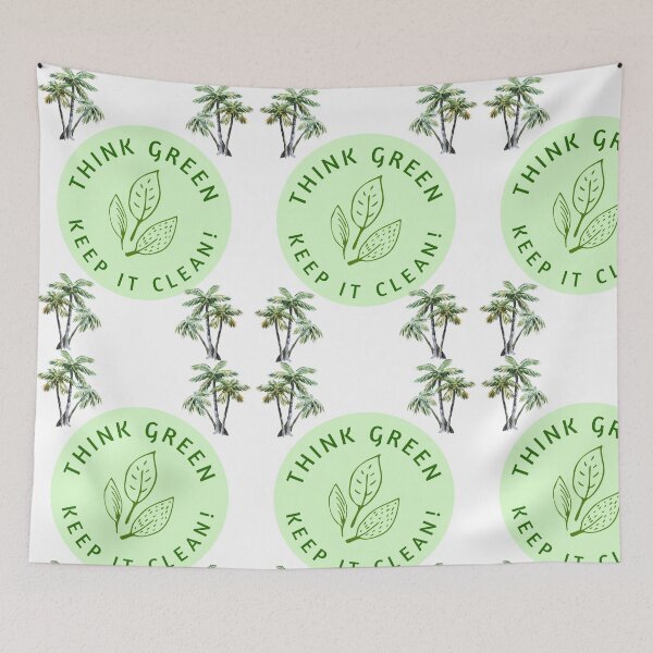 Item preview, Think Green, keep it Clean designed and sold by GloboStyle Design .