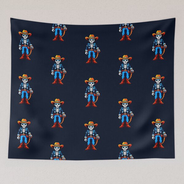 Item preview, Cowboy Skeleton: Wild West Pixel Wrangler designed and sold by Ronny-Owiso.