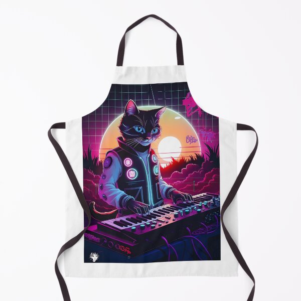Item preview, Synthwave Feline designed and sold by DIUMERI.