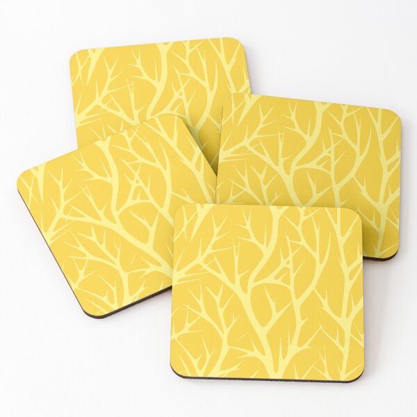 Item preview, Yellow Branch pattern designed and sold by Pixevol.