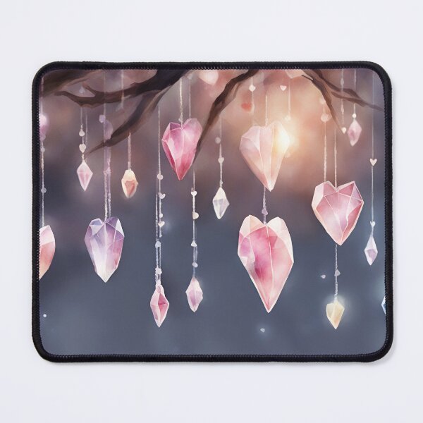 Item preview, Crystal Hearts Hanging from Tree Branch designed and sold by CalmnessbyChoice.