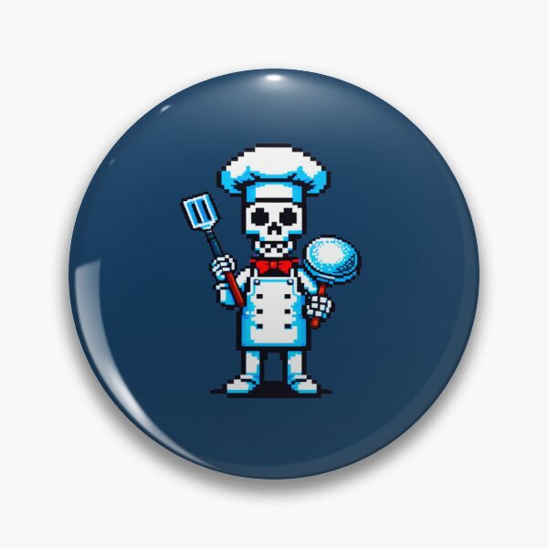 Item preview, Chef Skeleton: Pixelated Culinary Master designed and sold by Ronny-Owiso.