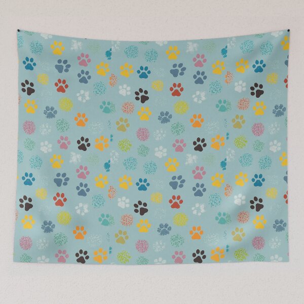 Item preview, Dog girl sexy animal, Dog footprints seamless pattern designed and sold by wuttinan100.