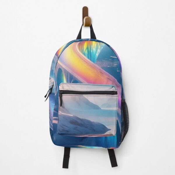 Item preview, Rainbow Bridge: A Stunning Arch of Colors on a Snowy Glacier designed and sold by daruneenok.