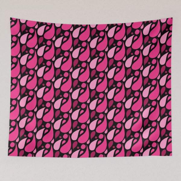Item preview, Pink shades paisley seamless pattern print designed and sold by SpinklyCreations.