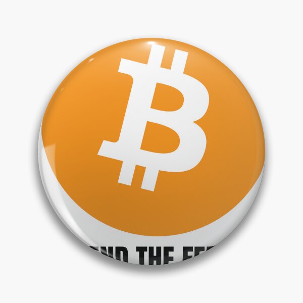 Item preview, End the FED Orange Bitcoin Logo designed and sold by NoCompetition.