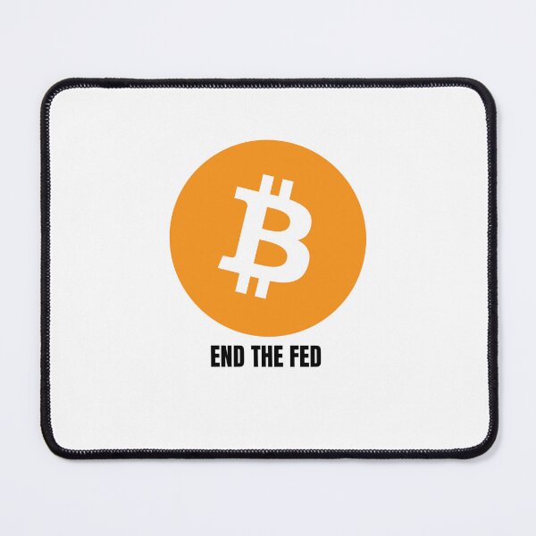 Item preview, End the FED Orange Bitcoin Logo designed and sold by NoCompetition.