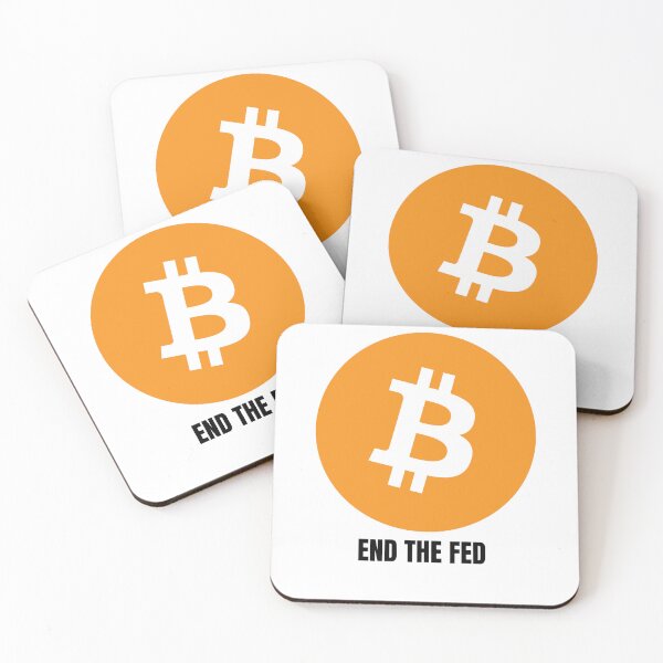 Item preview, End the FED Orange Bitcoin Logo designed and sold by NoCompetition.