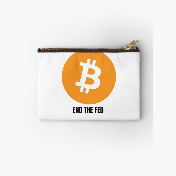 Item preview, End the FED Orange Bitcoin Logo designed and sold by NoCompetition.