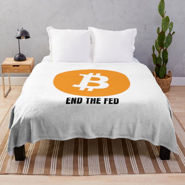 Item preview, End the FED Orange Bitcoin Logo designed and sold by NoCompetition.