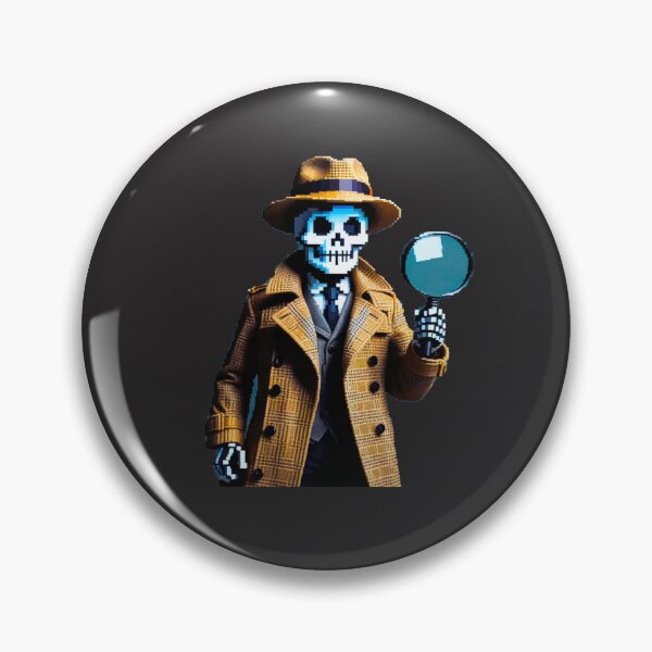 Item preview, Detective Skeleton: Pixelated Mystery Solver designed and sold by Ronny-Owiso.
