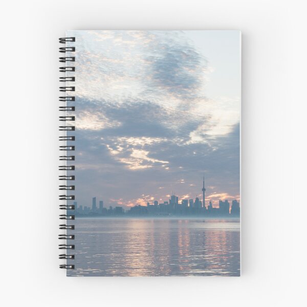 Item preview, Toronto Skyline in Silvery Gray and Pale Orange designed and sold by Georgia Mizuleva.