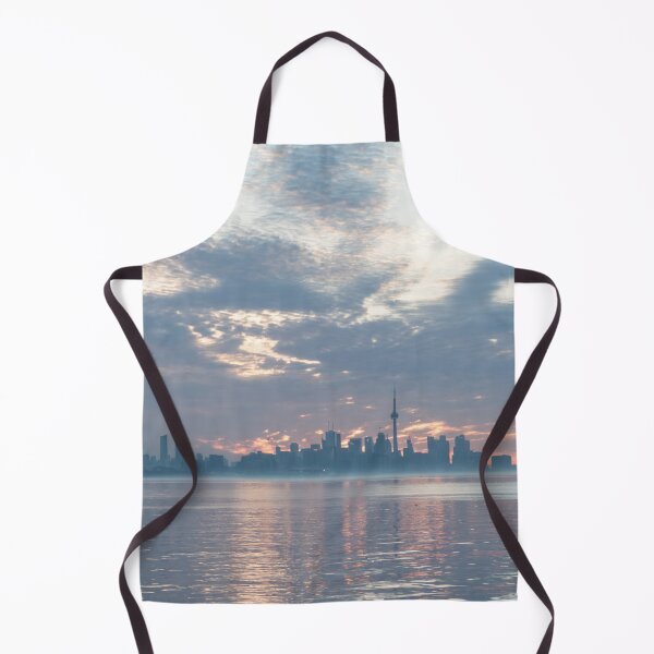 Item preview, Toronto Skyline in Silvery Gray and Pale Orange designed and sold by Georgia Mizuleva.