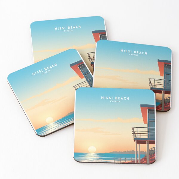 Item preview, Nissi Beach Cyprus Coastal Paradise designed and sold by NeuralVibe.