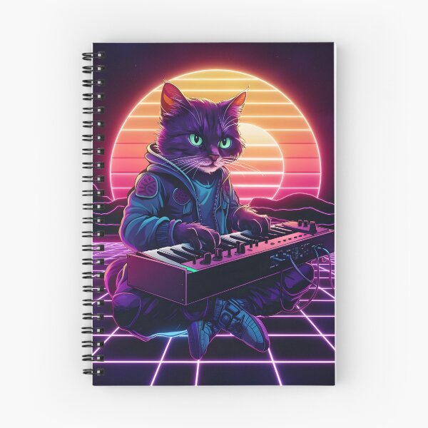 Item preview, Synthwave Feline designed and sold by DIUMERI.