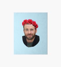 Chris Evans Flower Crown Art Board
