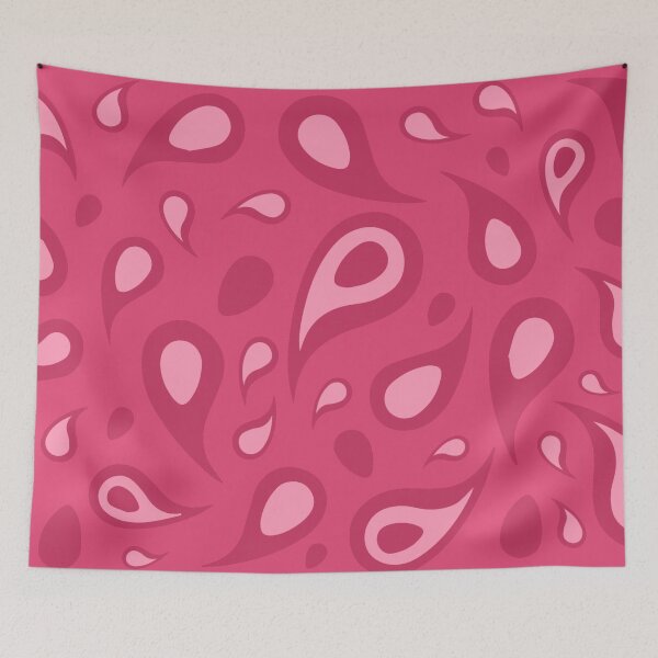 Item preview, Pink shades paisley seamless pattern print designed and sold by SpinklyCreations.