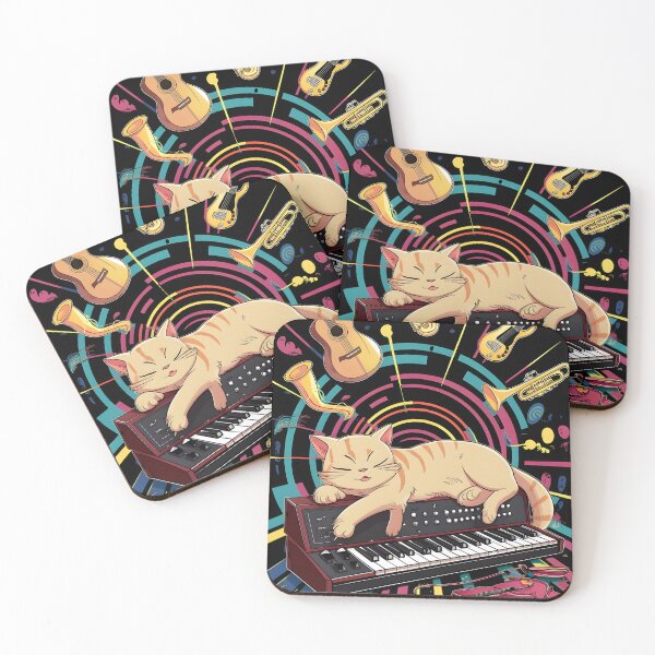 Item preview, Synth Cat Vibes designed and sold by DIUMERI.