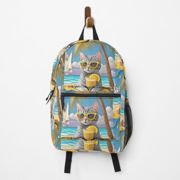 Item preview, Paper Happy Cat on the beach designed and sold by m-litomirskaya.