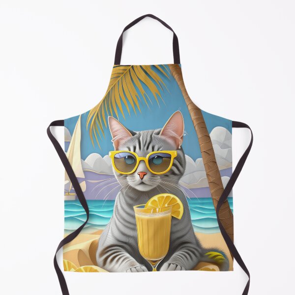 Item preview, Paper Happy Cat on the beach designed and sold by m-litomirskaya.