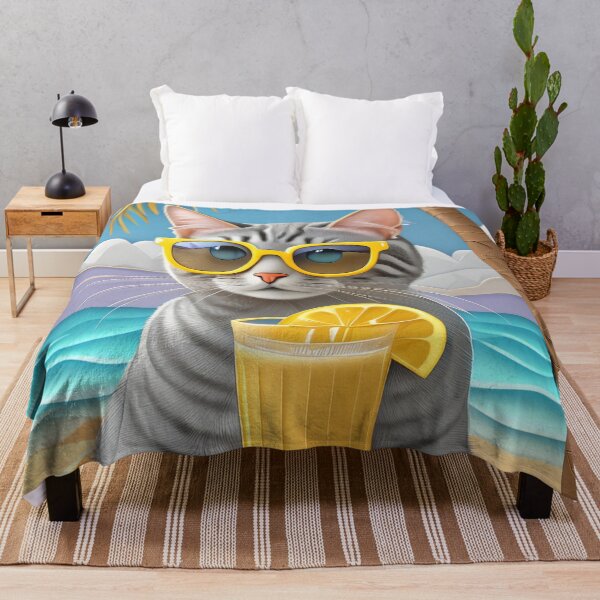 Item preview, Paper Happy Cat on the beach designed and sold by m-litomirskaya.