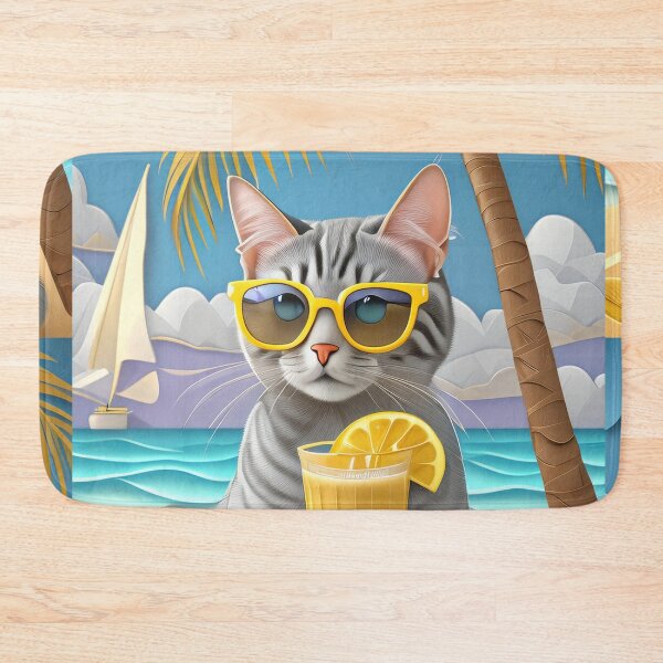 Item preview, Paper Happy  Cat on the beach  designed and sold by m-litomirskaya.