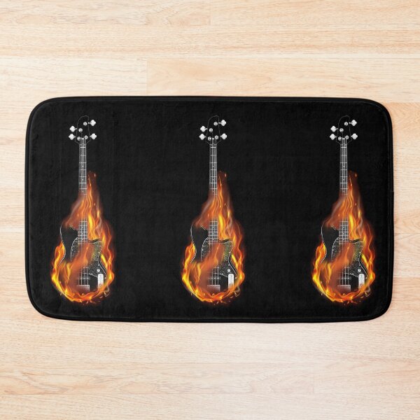 Item preview, fire guitar t-shirt designed and sold by dreamer-zone.