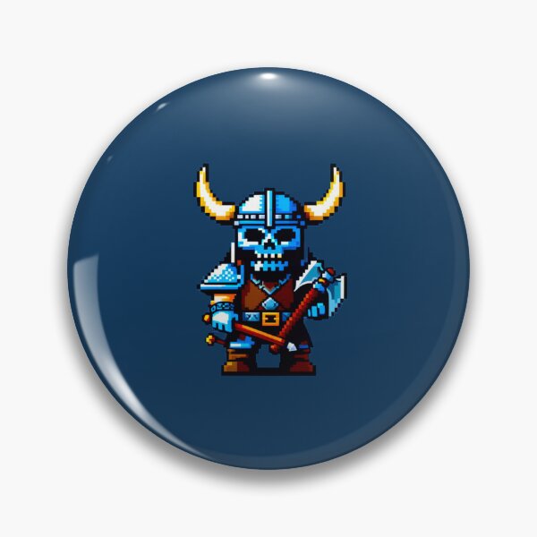 Item preview, Viking Skeleton: Pixelated Norse Warrior designed and sold by Ronny-Owiso.