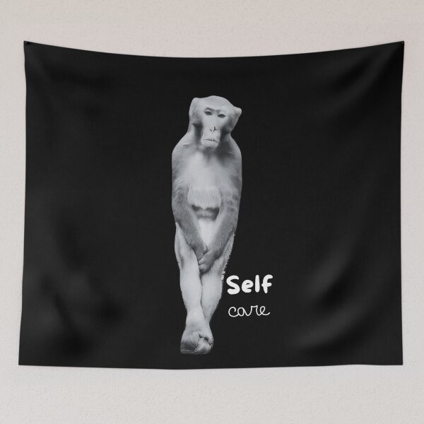 Item preview, Self Care monkey  designed and sold by MotivaChic.