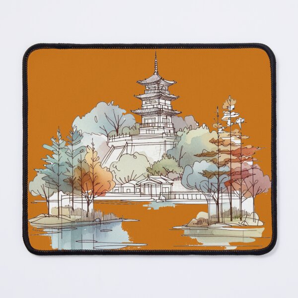 Item preview, Kyung Joo Watercolor Art - Minimalist One-Line Drawing,  designed and sold by PaintMeWorld.