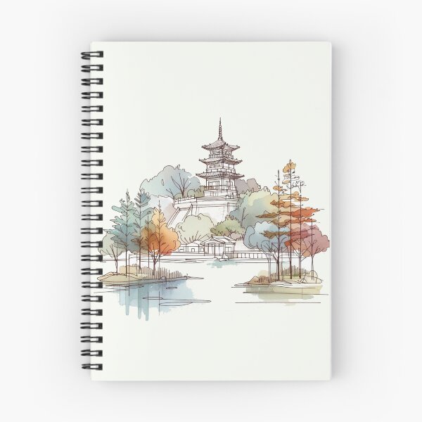 Item preview, Kyung Joo Watercolor Art - Minimalist One-Line Drawing,  designed and sold by PaintMeWorld.