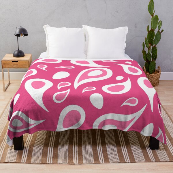 Item preview, Pink shades paisley seamless pattern print designed and sold by SpinklyCreations.