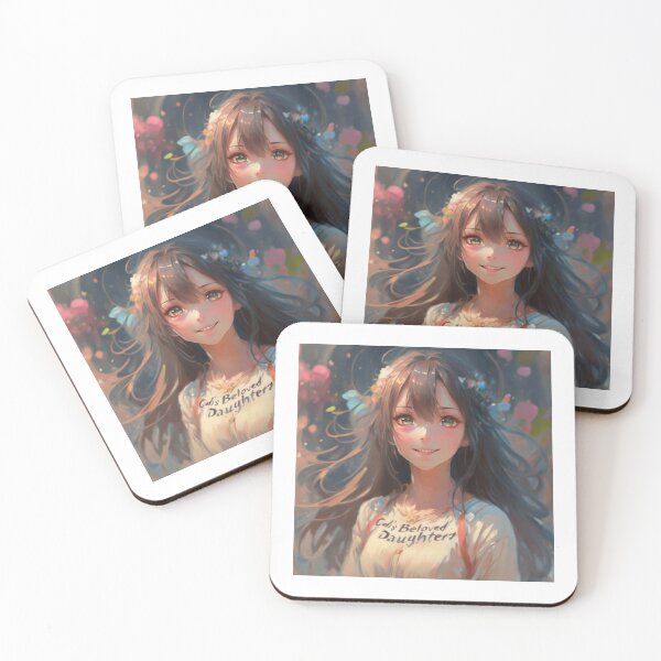 Item preview, Gods beloved daughter is beautiful girl anime cute happy christian gifts  designed and sold by thankful-loco.