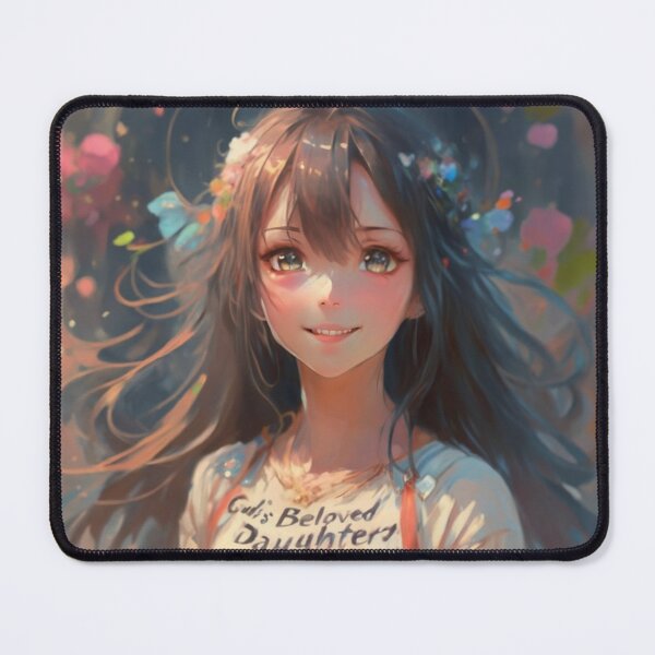 Item preview, Gods beloved daughter is beautiful girl anime cute happy christian gifts designed and sold by thankful-loco.