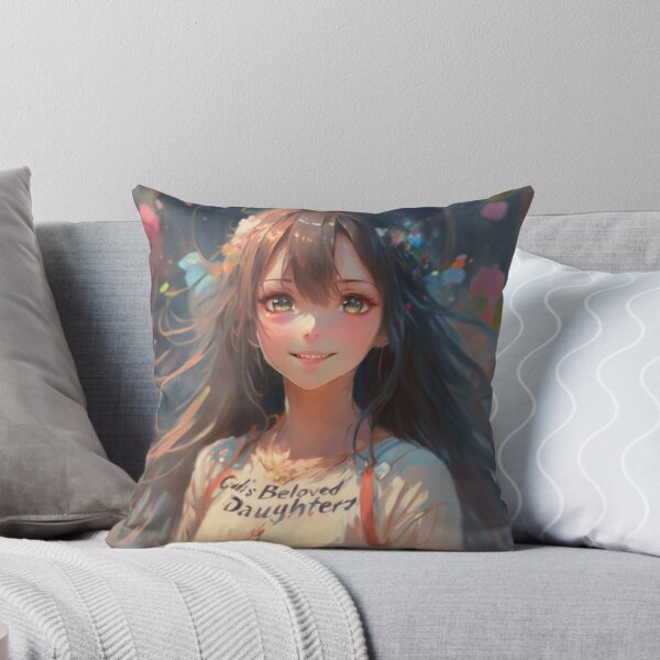 Item preview, Gods beloved daughter is beautiful girl anime cute happy christian gifts  designed and sold by thankful-loco.
