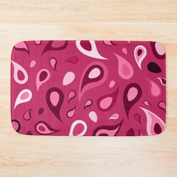 Item preview, Pink shades paisley seamless pattern print designed and sold by SpinklyCreations.