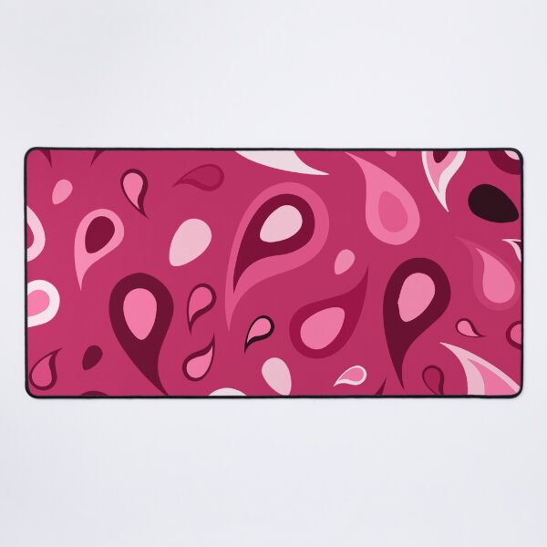 Item preview, Pink shades paisley seamless pattern print designed and sold by SpinklyCreations.