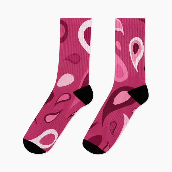 Item preview, Pink shades paisley seamless pattern print designed and sold by SpinklyCreations.