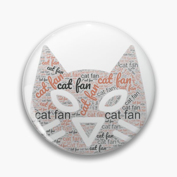Item preview, A cool cat face in a letter pattern for cat lovers with the words Cat Fan. designed and sold by SaraSumi.