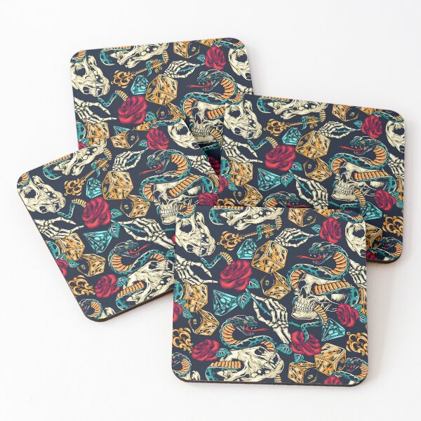 Item preview, Vintage Tattoos Colorful Pattern designed and sold by Teravill.