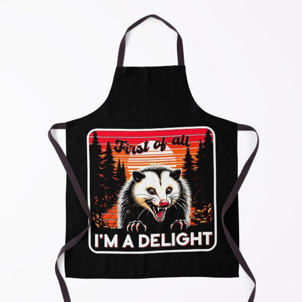 Item preview, First Of All I'm A Delight Angry Opossum Possum Vintage designed and sold by Dolphin Graphic.