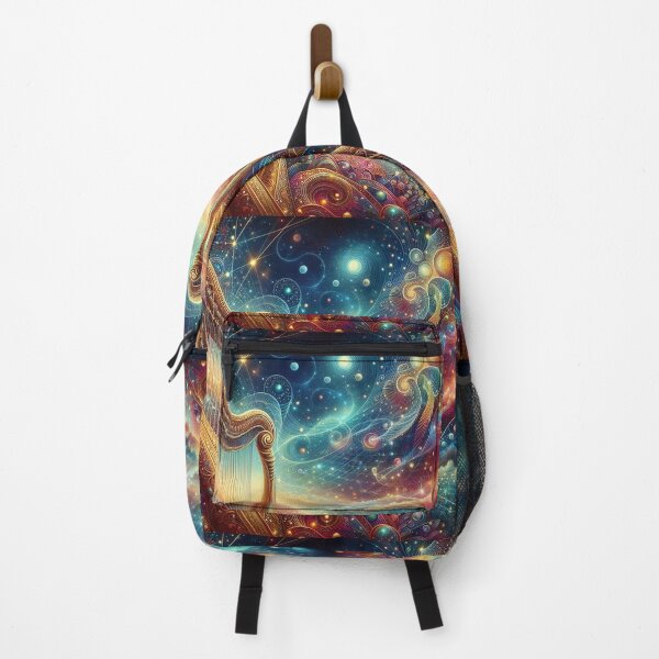 Item preview, Spectacular Colorful Space Harp Pattern  designed and sold by DigiDreamyArt.
